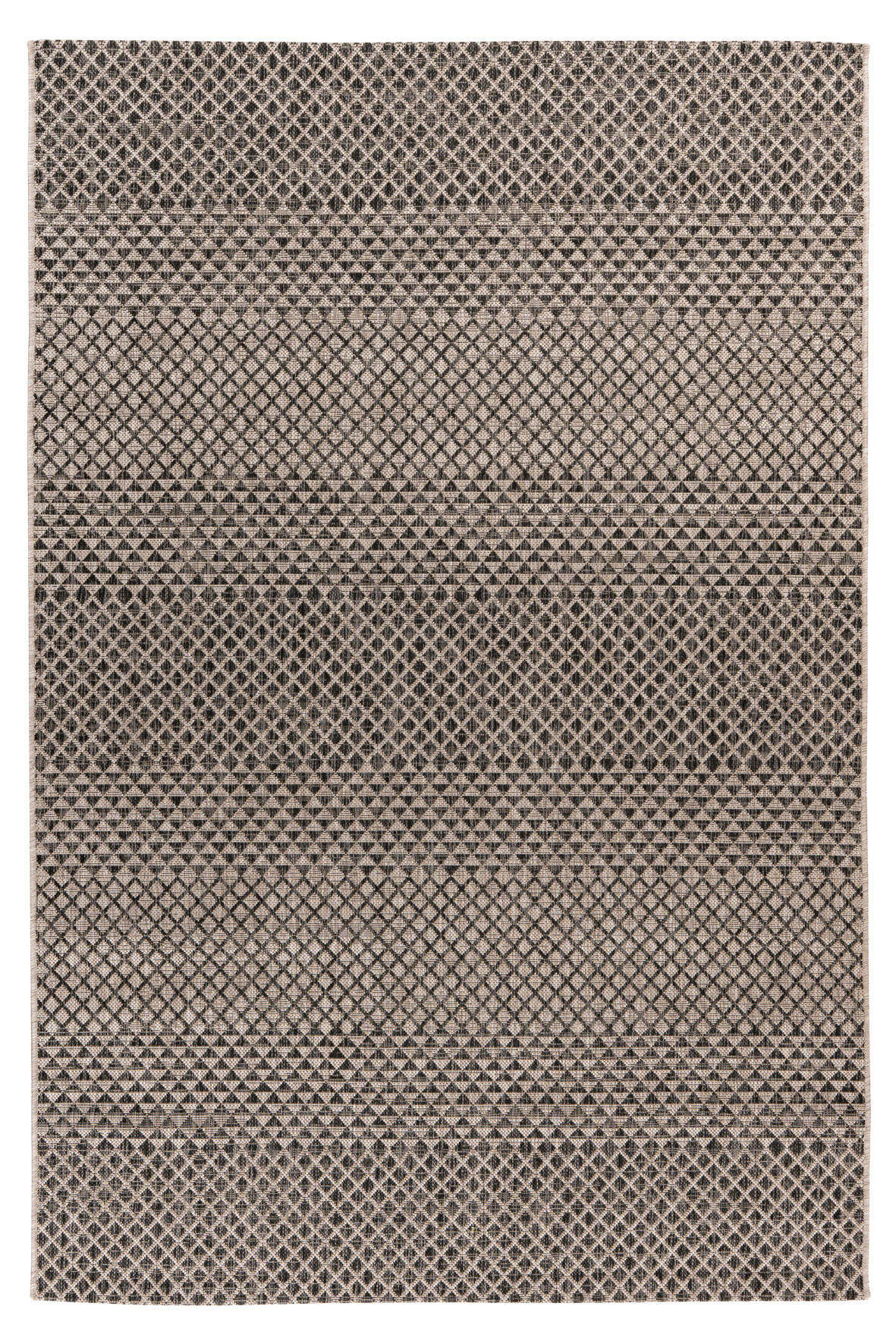 In- und Outdoorteppich 160/230 cm  - Graubraun/Grau, Design, Textil (160/230cm) - Novel