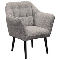 FOTELJA 84/87/70 cm , siva  - siva/crna, Konvencionalno, tekstil/drvo (84/87/70cm) - MID.YOU