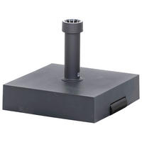 SONNENSCHIRMSTÄNDER - Anthrazit, KONVENTIONELL, Kunststoff/Stein (40/11/40cm) - Siena Garden