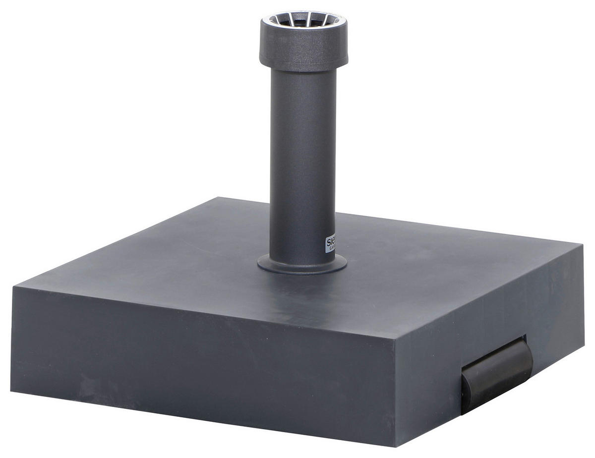 SONNENSCHIRMSTÄNDER - Anthrazit, KONVENTIONELL, Kunststoff/Stein (40/11/40cm) - Siena Garden