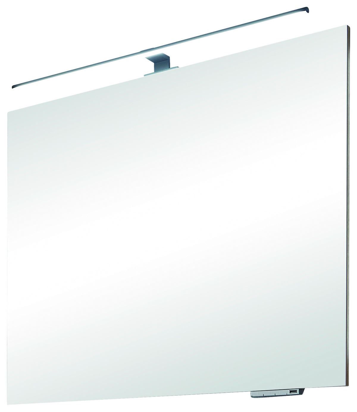 BADEZIMMERSPIEGEL 70/70/3,2 cm  - Eichefarben, KONVENTIONELL, Glas/Holzwerkstoff (70/70/3,2cm) - Sadena