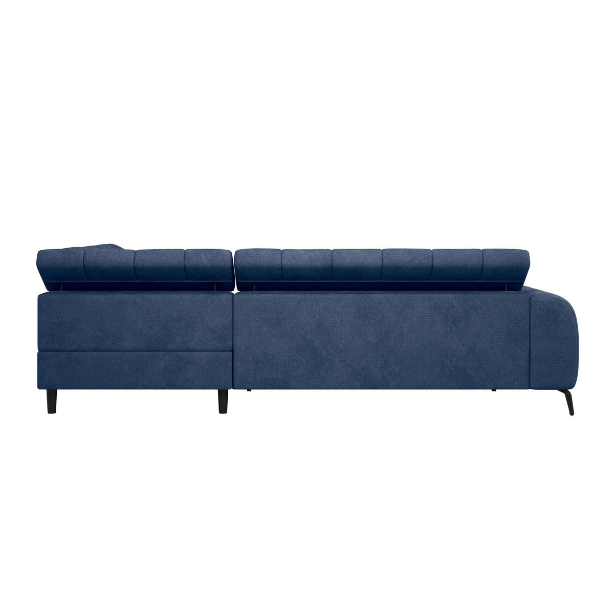 ECKSOFA Blau  - Blau/Schwarz, Trend, Kunststoff/Textil (261/203cm) - Livetastic