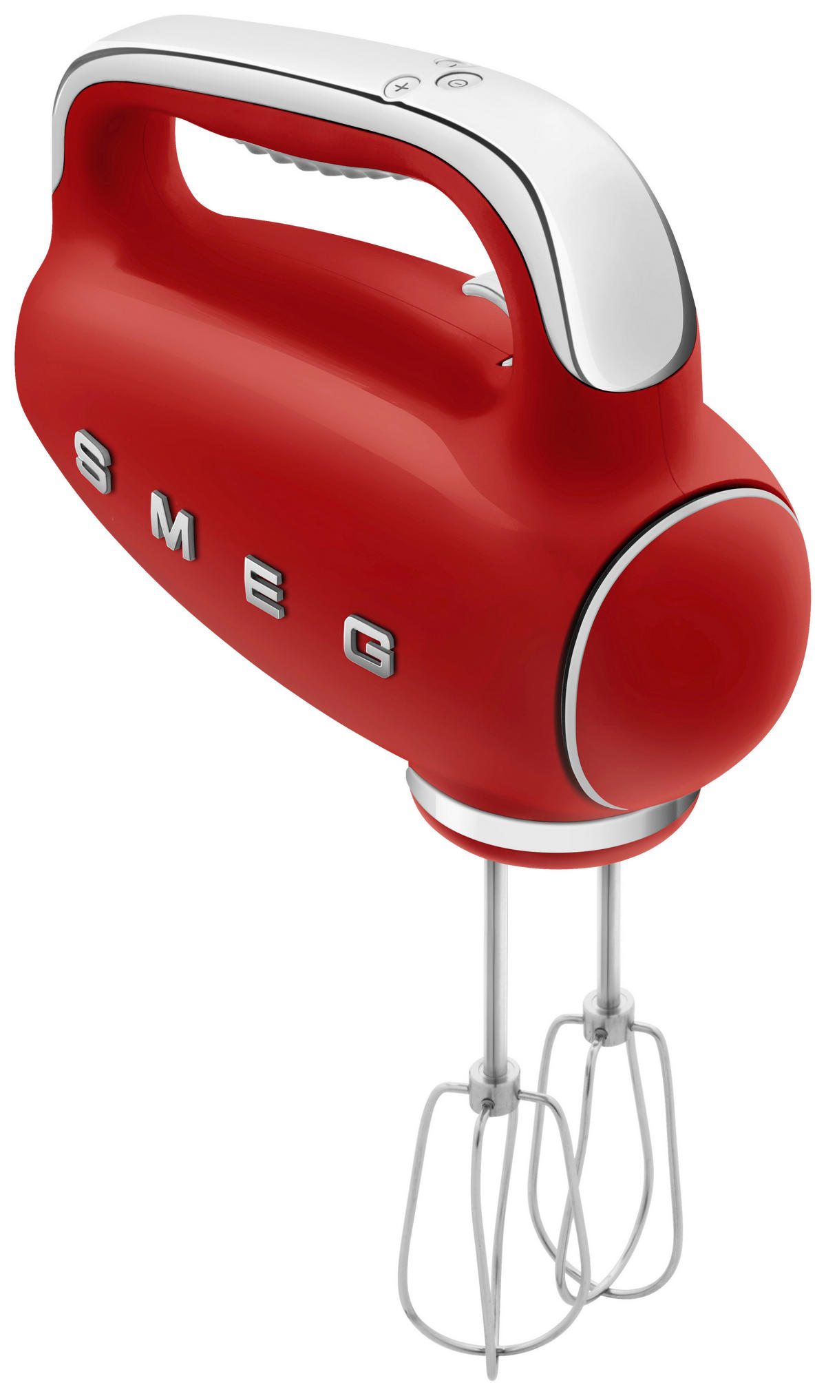 HANDMIXER 50'S STYLE  - Chromfarben/Rot, Basics, Kunststoff/Metall (22/37,8/22,1cm) - SMEG