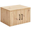 AUFSATZSCHRANK 72/43/54 cm   - Schwarz/Eiche Artisan, Basics, Holzwerkstoff/Metall (72/43/54cm) - Xora