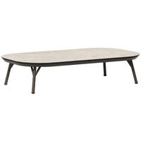 LOUNGETISCH  - Beige/Braun, Modern, Kunststoff/Metall (120/70/25cm) - Tierra Outdoor