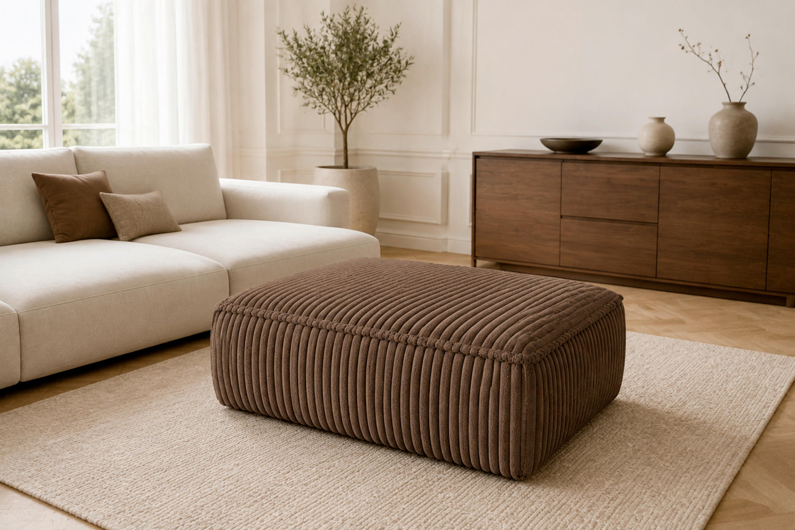 Livetastic TABURET, textil, kompozitní dřevo, 105/43/65 cm