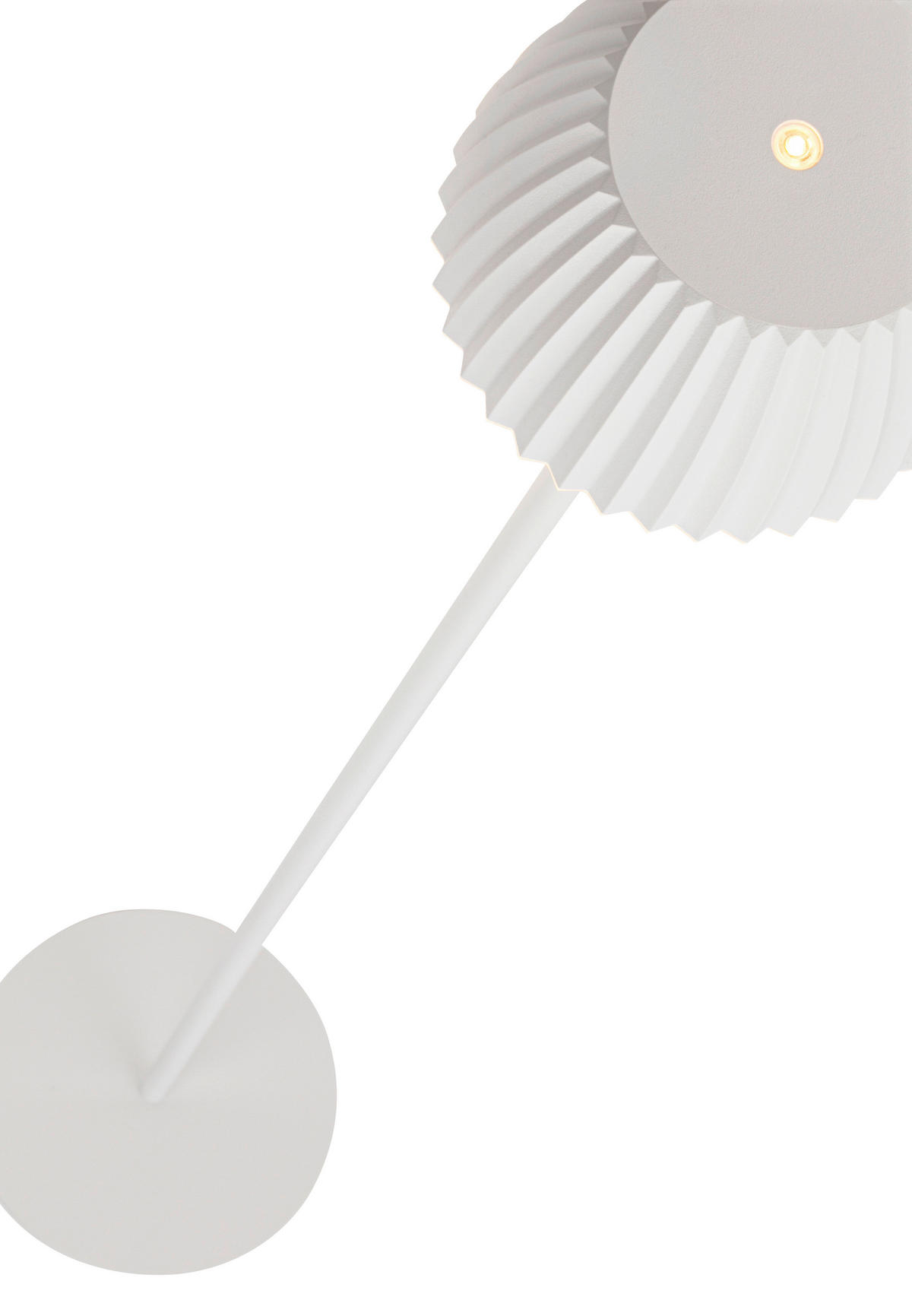 AKKU-STEHLEUCHTE 19/123,5 cm    - Weiß, Basics, Kunststoff/Metall (19/123,5cm)