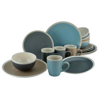 KOMBINOVANÝ SERVIS, 16-dielne, kamenina - viacfarebná, Konventionell, keramika (38,5/30,5/32,5cm) - Creatable