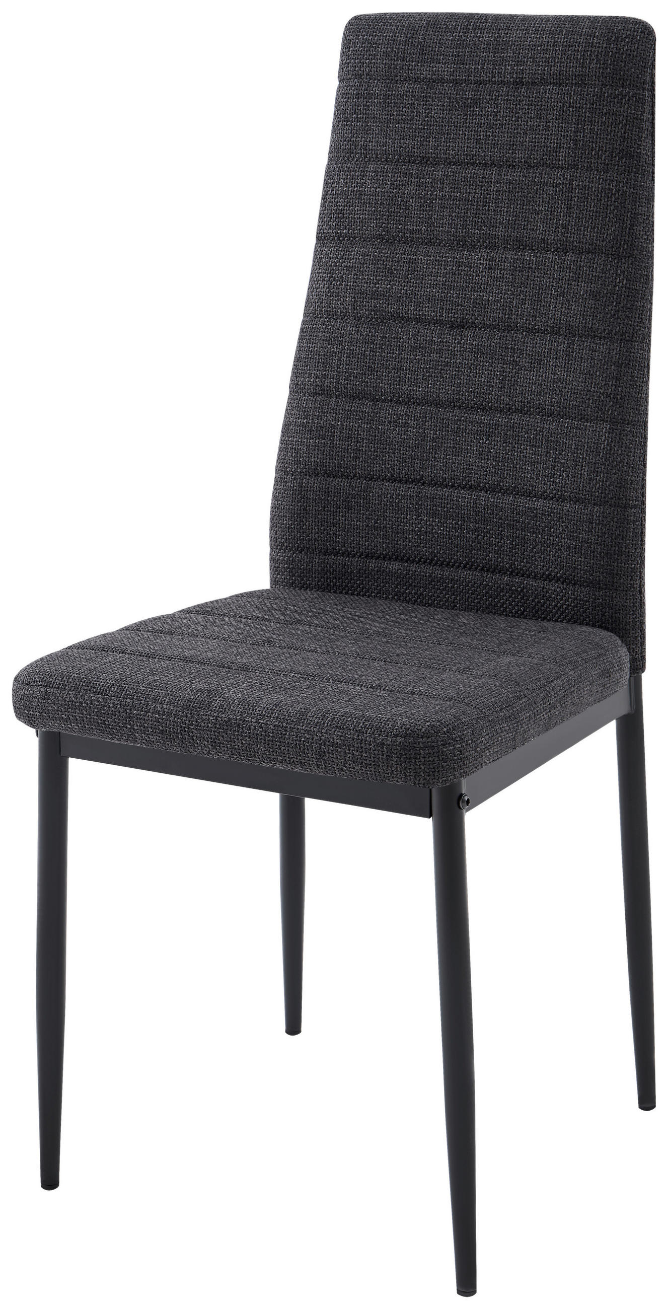 STOL, kovina, tekstil temno siva  - temno siva/črna, Design, kovina/tekstil (41/98/52cm) - Stylife