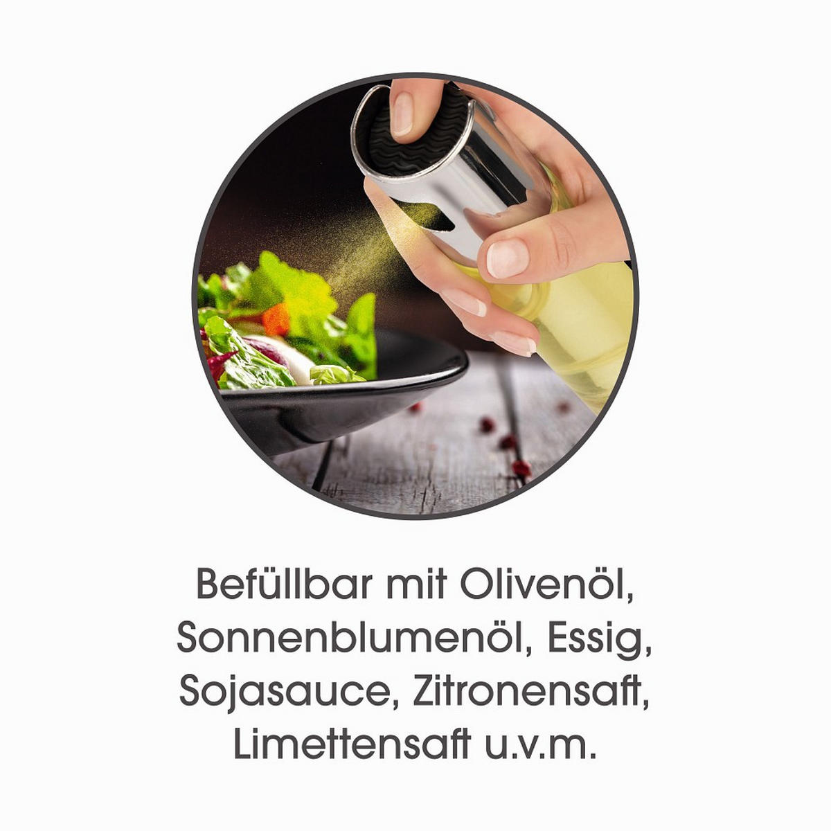 ESSIG-/ÖLFLASCHE - Edelstahlfarben/Transparent, Basics, Glas/Kunststoff (4/17,5cm) - GOURMETMAXX