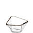 SCHALE - Grau, Design, Glas (13,20/7,30/13,20cm) - LEONARDO