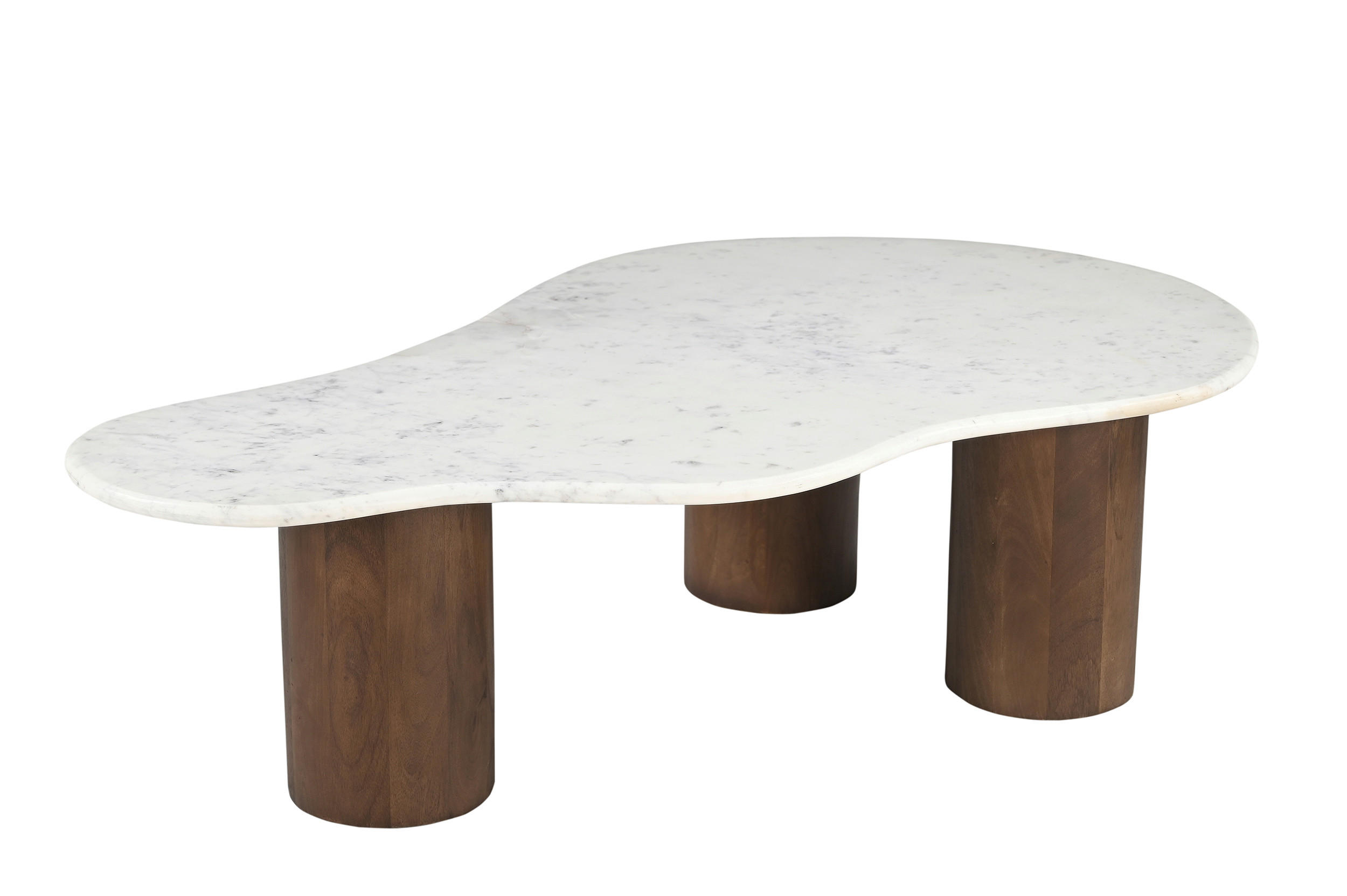 Mid.you Couchtisch Braun, Weiß 80x40x135 cm