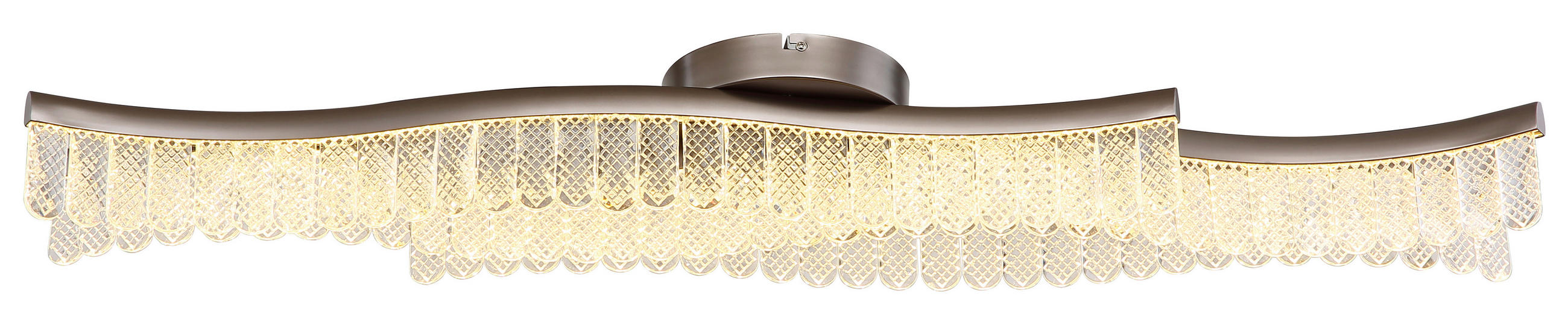 Thumbnail - Globo Led-Deckenleuchte Juliet, Graphit, Klar, Metall, Kunststoff, 18x13x108 cm, CE, Lampen & Leuchten, LED Beleuchtung,...