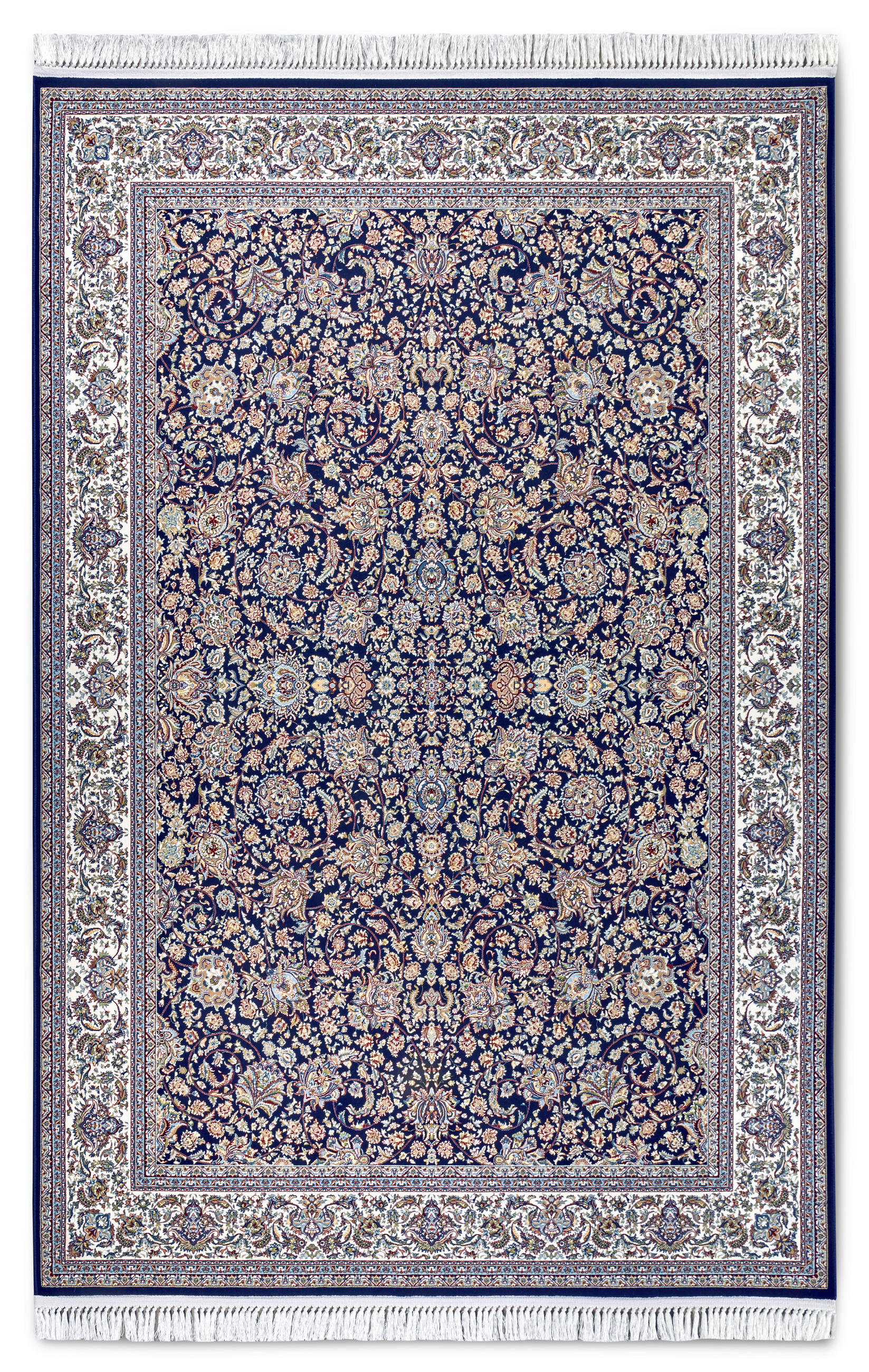 FLACHWEBETEPPICH 155/235 cm Kollektion 1870 Blau, Creme  - Blau/Creme, Design, Kunststoff/Textil (155/235cm) - Villeroy & Boch