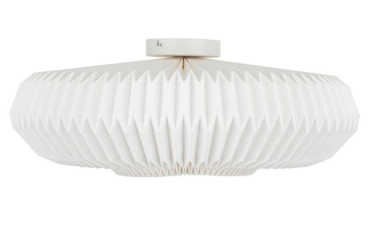 DECKENLEUCHTE  50/25 cm    - Weiß, Design, Papier/Metall (50/25cm) - Collet's Monde