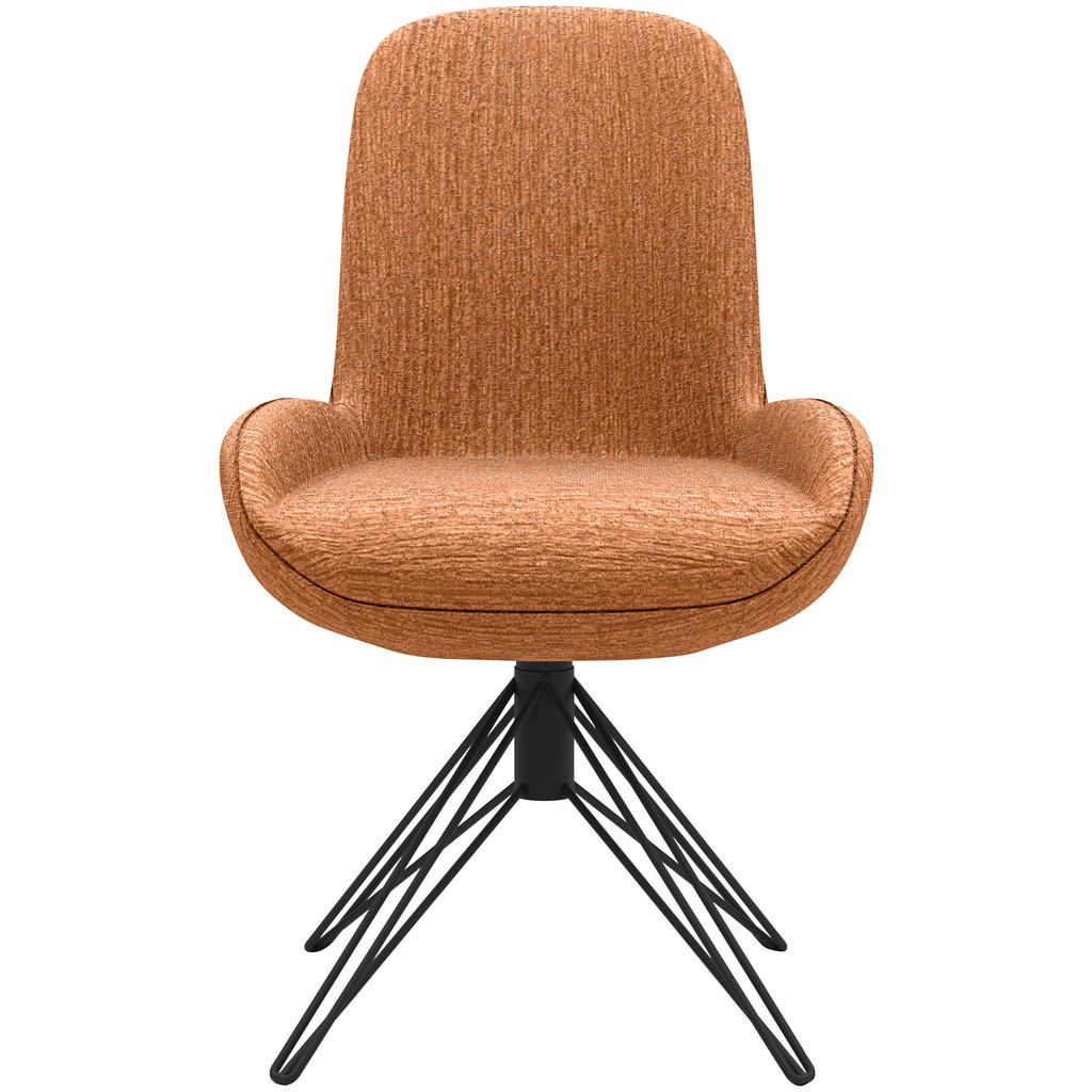 Thumbnail - Musterring Stuhl, Kupfer, Textil, Haarnadel, Rundrohr, 55x90.5x62 cm, automatische Rückholfunktion, Sitzfläche 360° dreh...