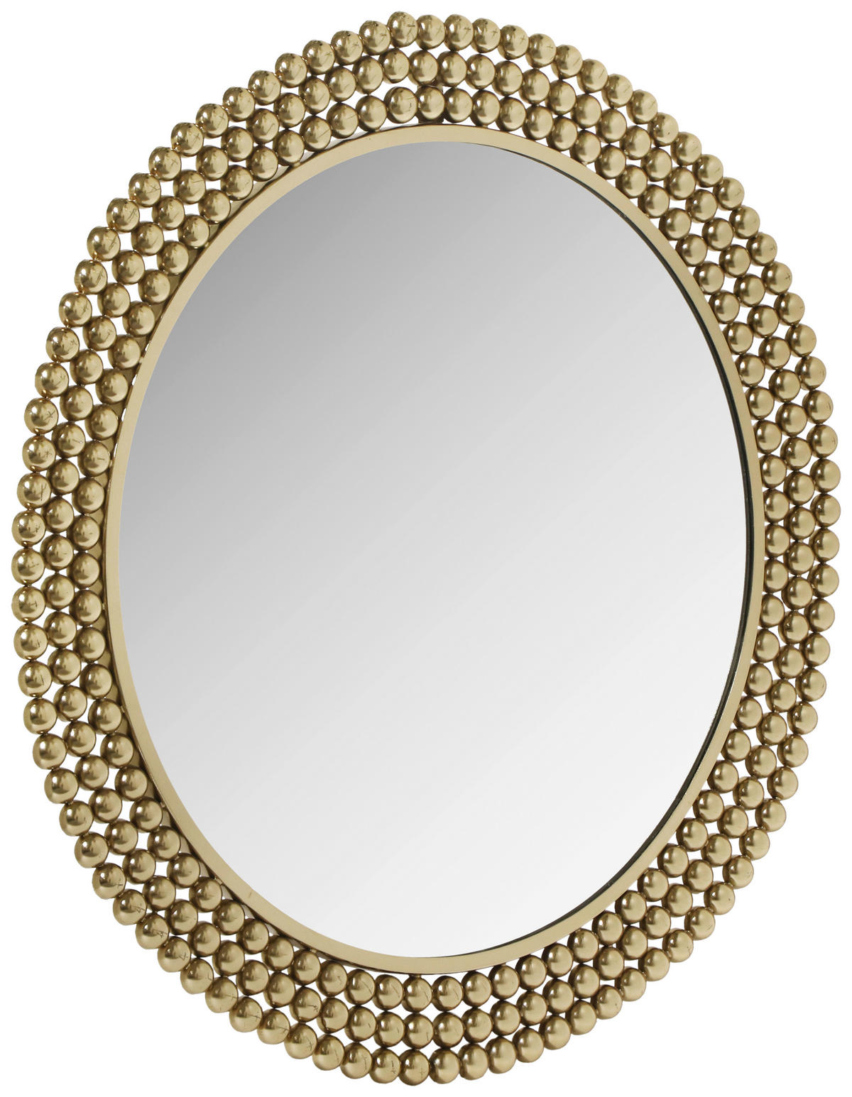 OGLINDĂ DE PERETE 76/76/3 cm    - auriu, Modern, sticlă/metal (76/76/3cm) - Ti'me