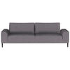 SCHLAFSOFA in Cord Grau  - Schwarz/Grau, Design, Textil/Metall (250/89/105cm) - Welnova