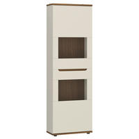 VITRIN diófa színű, kasmírszínű  - kasmírszínű/diófa színű, Basics, műanyag/faalapú anyag (60/199/38cm) - Hom`in