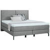 BOXSPRINGBETT 160/200 cm  in Grau  - Schwarz/Grau, Konventionell, Textil/Metall (160/200cm) - Dieter Knoll