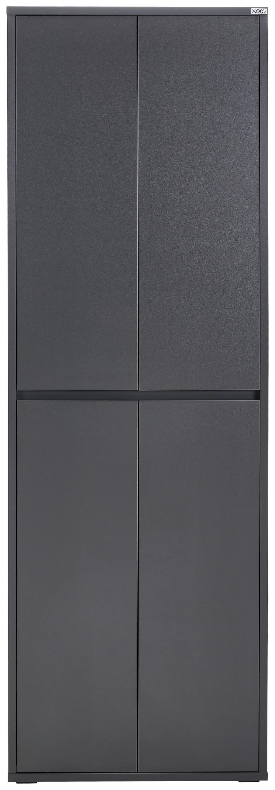 SCHUHSCHRANK Anthrazit  - Anthrazit, KONVENTIONELL, Holzwerkstoff/Kunststoff (70/210/34cm) - Xora