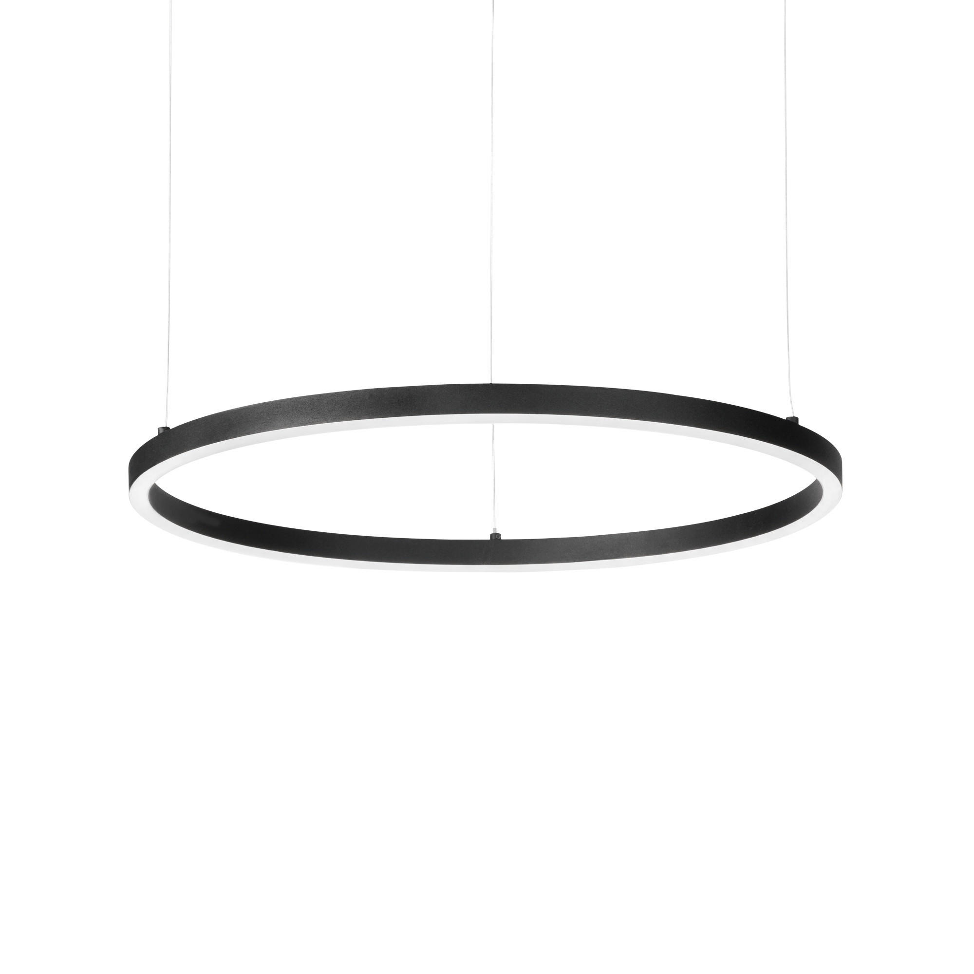 LED-HÄNGELEUCHTE Oracle Slim 90/27,5/202,5 cm   - Schwarz, Design, Kunststoff/Metall (90/27,5/202,5cm) - Ideal Lux