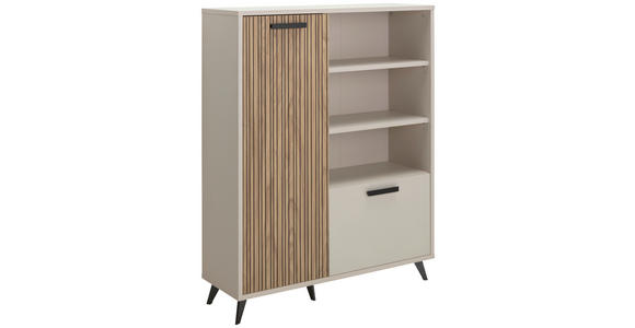 REGAL 110/140/36 cm Kaschmir - Kaschmir/Anthrazit, KONVENTIONELL, Holzwerkstoff/Kunststoff (110/140/36cm) - Xora
