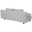 SCHLAFSOFA Lia in Webstoff Hellgrau  - Hellgrau/Schwarz, Design, Textil/Metall (197/84/92,5cm) - Hom`in