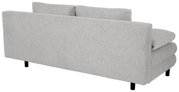 SCHLAFSOFA Lia in Webstoff Hellgrau  - Hellgrau/Schwarz, Design, Textil/Metall (197/84/92,5cm) - Hom`in