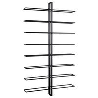 WEINREGAL 52/90/9 cm  - Schwarz, Basics, Metall (52/90/9cm) - Present Time