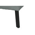 ECKSOFA in Chenille Silberfarben  205/280 cm  - Silberfarben/Schwarz, Design, Textil/Metall (205/280cm) - Xora
