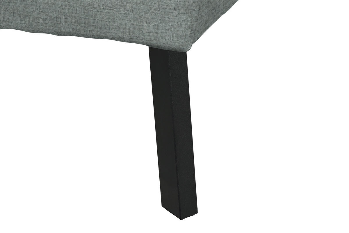ECKSOFA in Chenille Silberfarben  205/280 cm  - Silberfarben/Schwarz, Design, Textil/Metall (205/280cm) - Xora