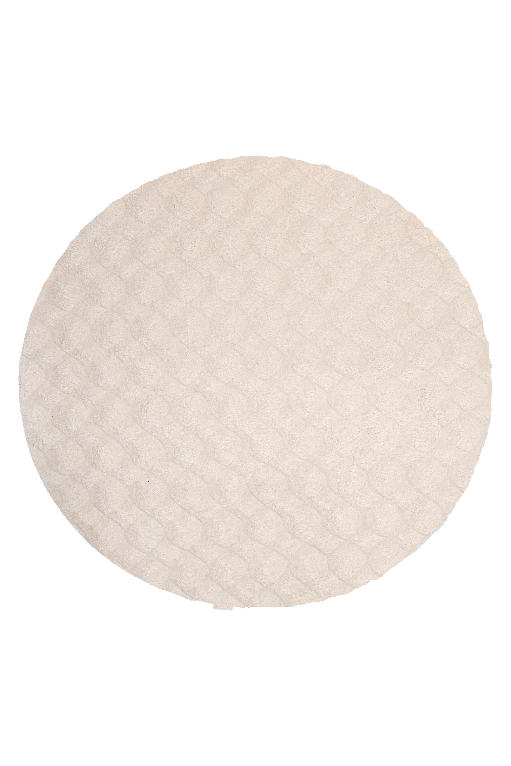 HOCHFLORTEPPICH 120/120 cm Creme rund  - Creme, Basics, Textil (120/120cm) - Kayoom
