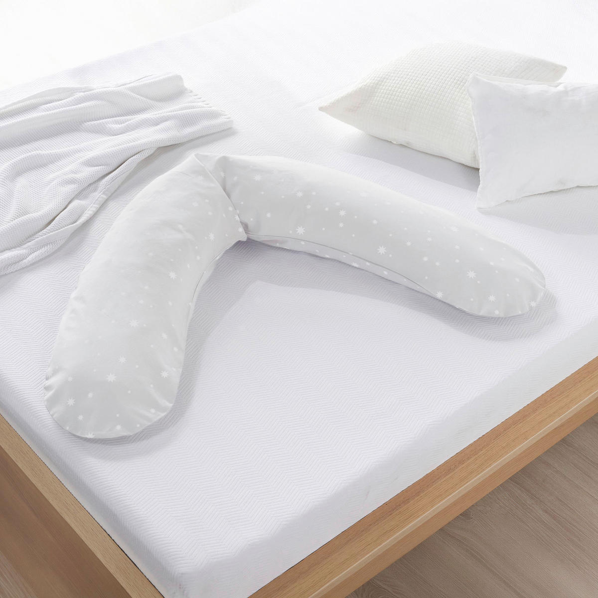 STILLKISSEN 170 cm Dodo Pillow   - Hellgrau, Basics, Textil (170cm) - Theraline