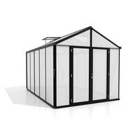 GEWÄCHSHAUSBAUSATZ - Schwarz, Basics, Kunststoff/Metall (258/250/391cm)