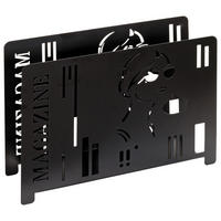 ZEITUNGSSTÄNDER Metall Schwarz  - Schwarz, Design, Metall (37/26/12cm)