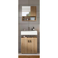 BADEZIMMER 2-teilig  in 60 cm  - Eiche Artisan, Basics, Holzwerkstoff/Kunststoff (60cm) - MID.YOU