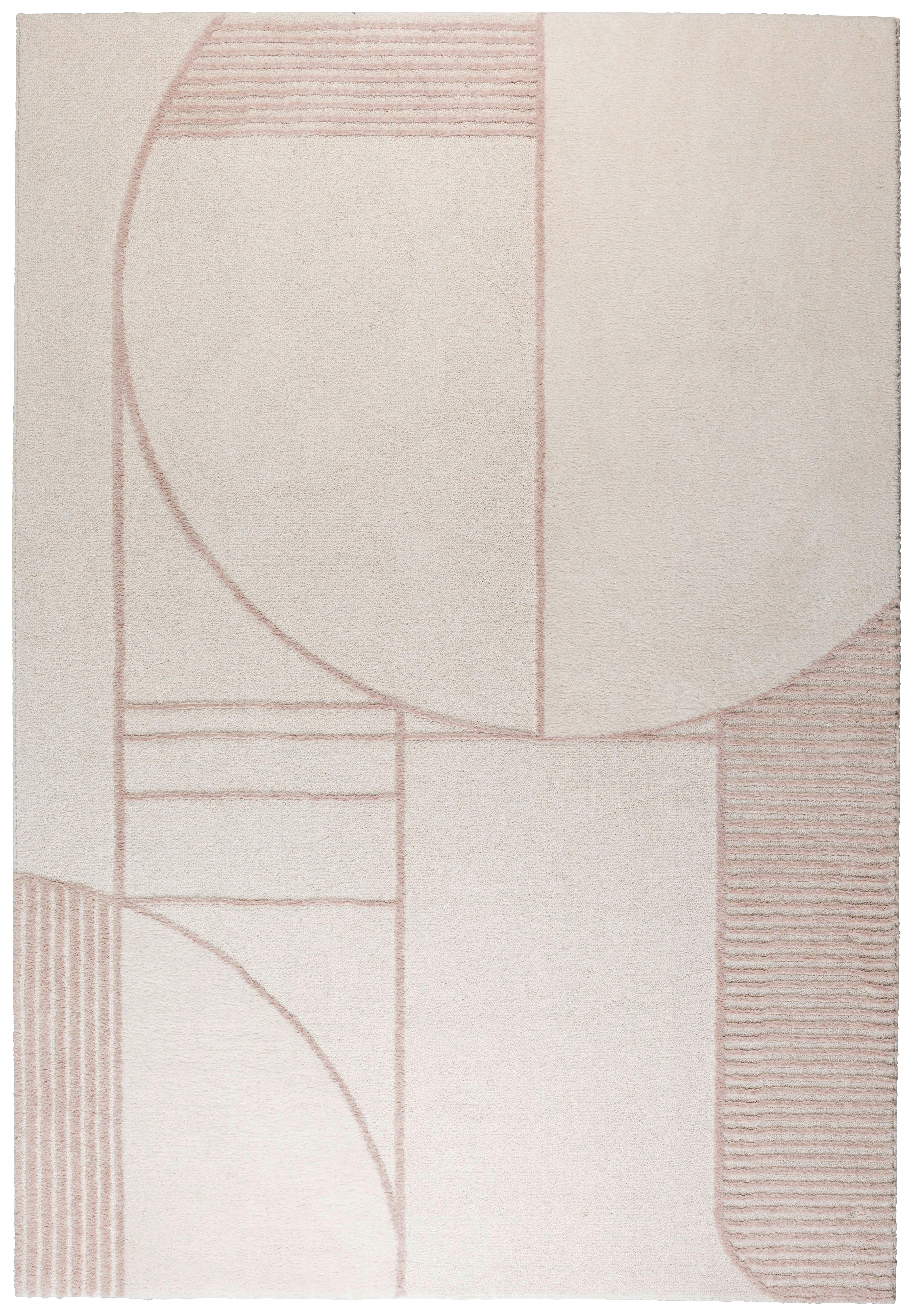 TEPPICH 160/230 cm  - Beige/Rosa, Trend, Textil (160/230cm) - Zuiver