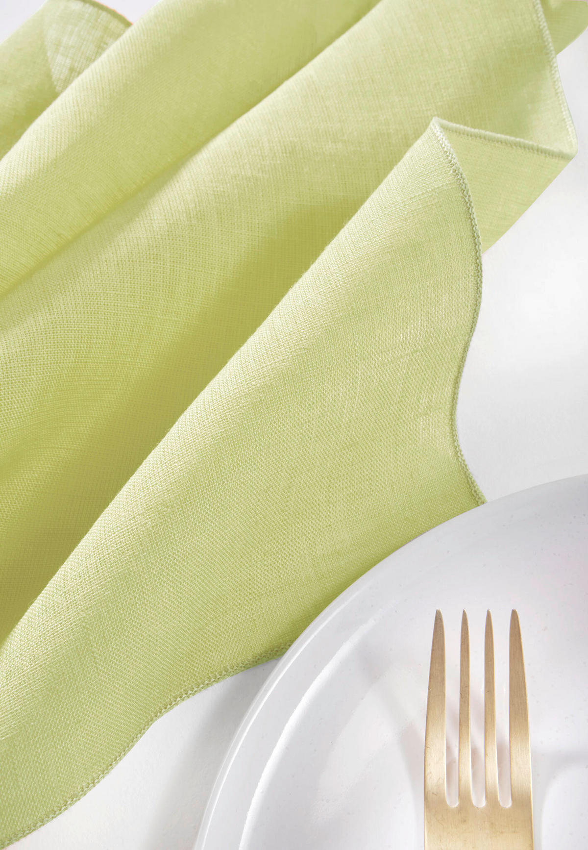 STOFFSERVIETTE 45/45 cm   - Salbeigrün, Basics, Textil (45/45cm) - FYNCH-HATTON