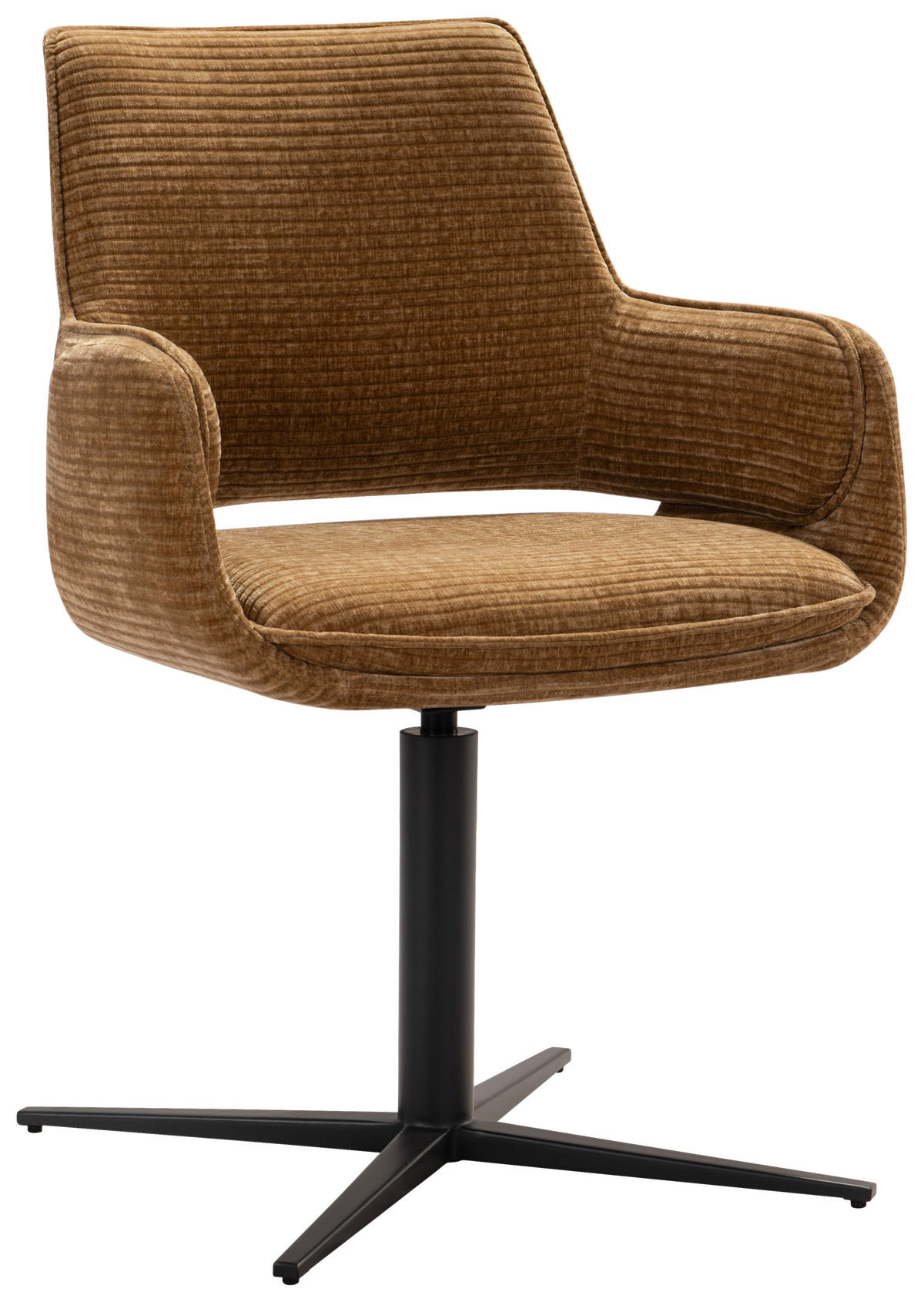 NASLANJAČ, kovina, tekstil opečnato rjava  - črna/opečnato rjava, Design, kovina/tekstil (60/84/59cm) - Emilio Belluti