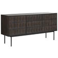 SIDEBOARD LATINA SIDEBOARD 3 SECTION LATINA SIDEBOARD 3 SECTION Dunkelbraun  160/79/45 cm  - Dunkelbraun/Schwarz, MODERN, Holzwerkstoff/Metall (160/79/45cm) - Novel