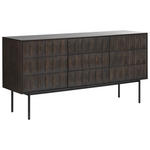 SIDEBOARD LATINA SIDEBOARD 3 SECTION LATINA SIDEBOARD 3 SECTION Dunkelbraun 160/79/45 cm - Dunkelbraun/Schwarz, MODERN, Holzwerkstoff/Metall (160/79/45cm) - Novel