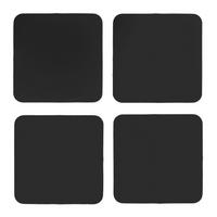 GLASUNTERSETZER  - Schwarz, Basics, Leder (10/10/0.2cm)