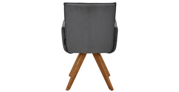 ARMLEHNSTUHL in Holz, Textil Anthrazit - Wildeiche/Anthrazit, Design, Holz/Textil (59/87/62cm) - Johann Jakob