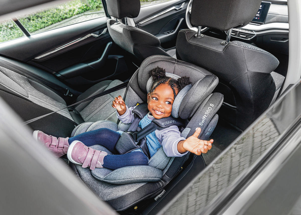 REBOARDER-KINDERSITZ SWIFT360S ECE R 129 i-SIZE  - Schwarz, Basics, Kunststoff/Textil (44/60/50cm) - Osann