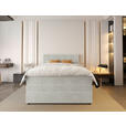 BOXSPRINGBETT 140/200 cm  in Creme  - Creme/Schwarz, KONVENTIONELL, Kunststoff/Textil (140/200cm) - Carryhome