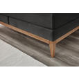 BOXSPRINGBETT 180/200 cm  in Anthrazit  - Eichefarben/Anthrazit, KONVENTIONELL, Holz/Textil (180/200cm) - Carryhome