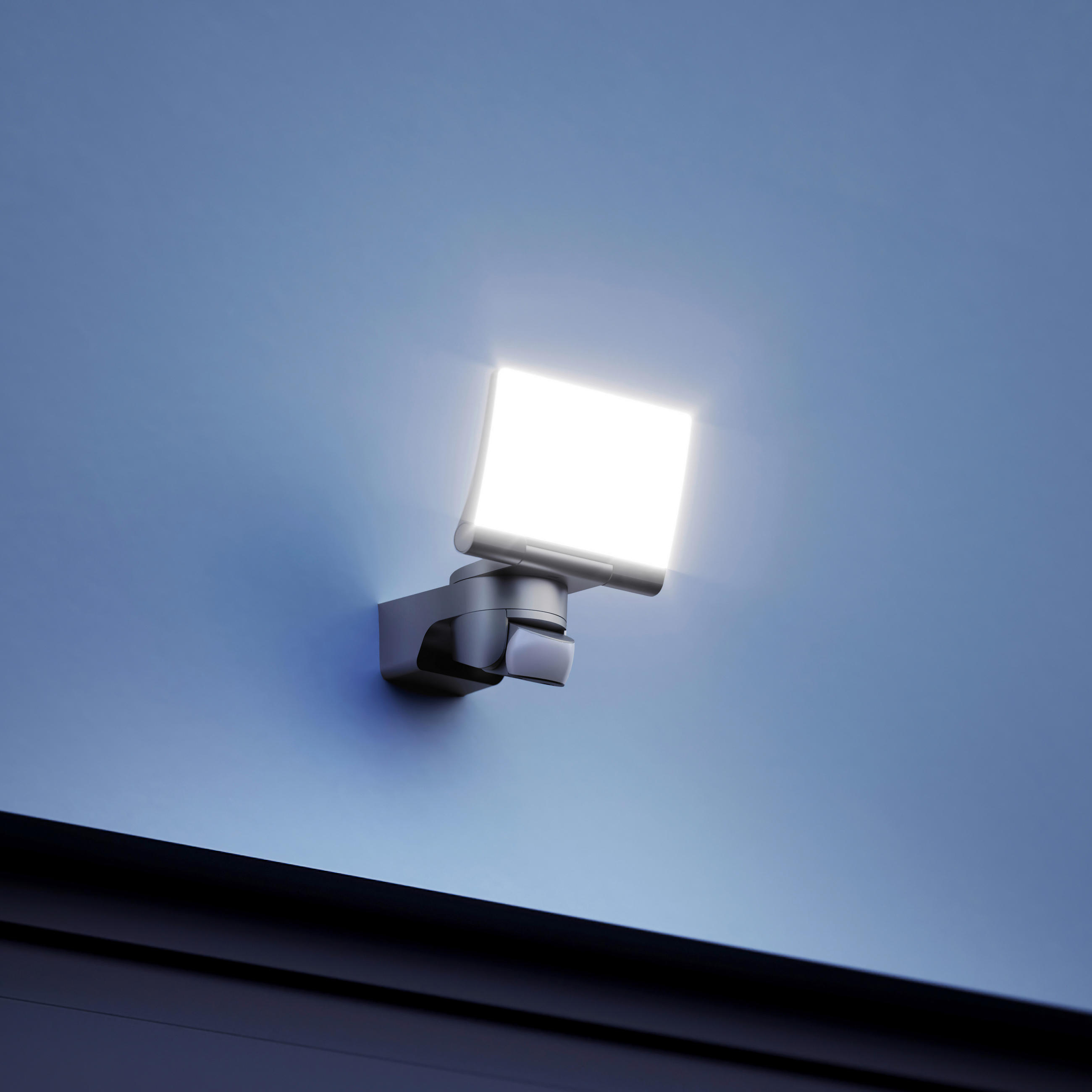 LED-AUßENLEUCHTE 16,1/18/21,8 cm   - Graphitfarben, Basics, Kunststoff (16,1/18/21,8cm) - Steinel