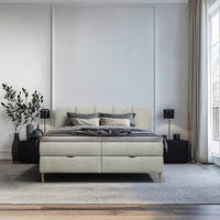 BOXBETT 180/200 cm  in Beige  - Beige/Buchefarben, MODERN, Holz/Holzwerkstoff (180/200cm) - MID.YOU