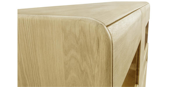 SIDEBOARD Eiche furniert, massiv Eichefarben - Eichefarben, Natur, Holz (179/91/41cm) - Linea Natura
